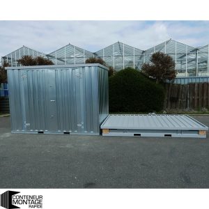 CONTENEUR DÉMONTABLE 4 X 2 Mètres – Avec Double Porte Sur Le Côté 4 Mètres (Grand Côté)