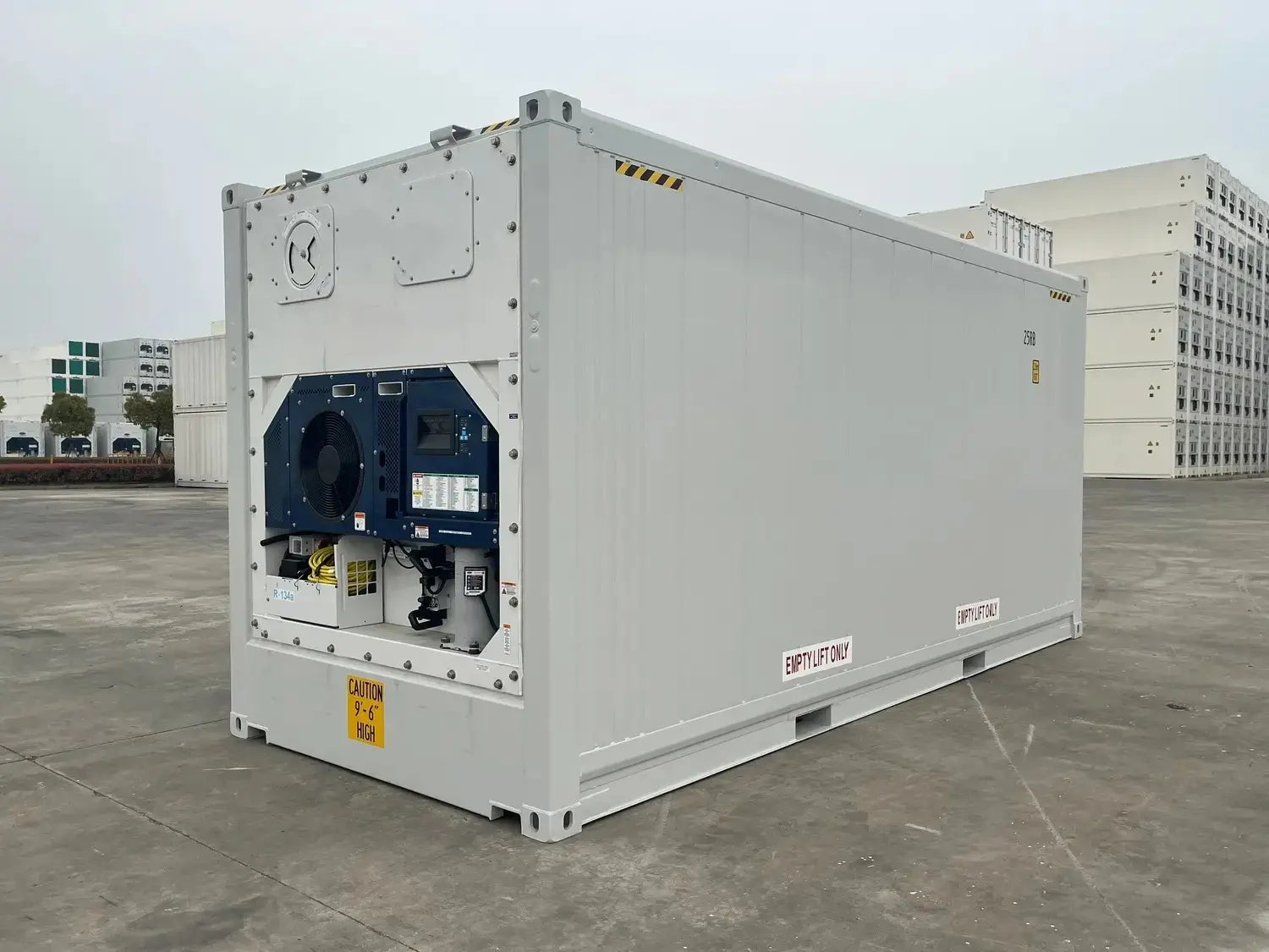 20′ High Cube Reefer Container mit versenkter Butcher-Tür – Image 3
