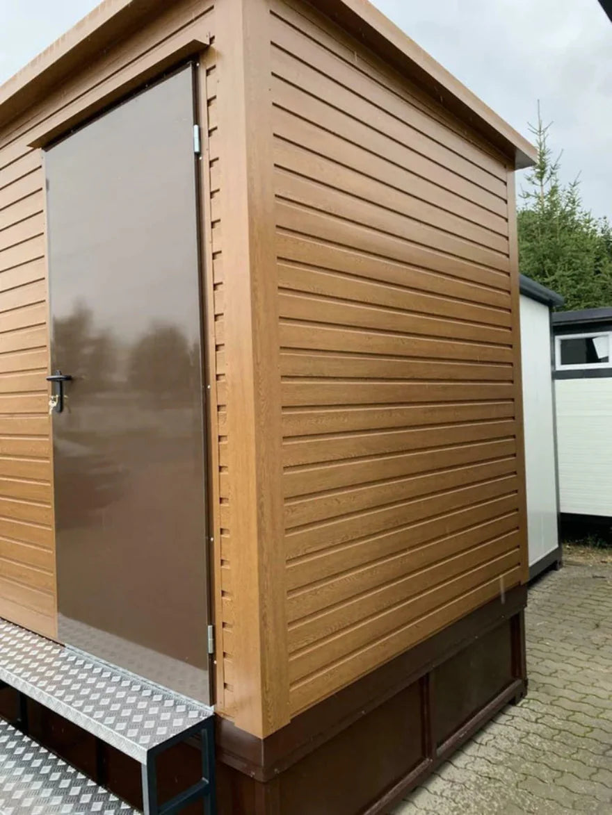 Doppelter Sanitärcontainer mit Abwassertank – WC-Container mit integriertem Fäkalientank – Image 4