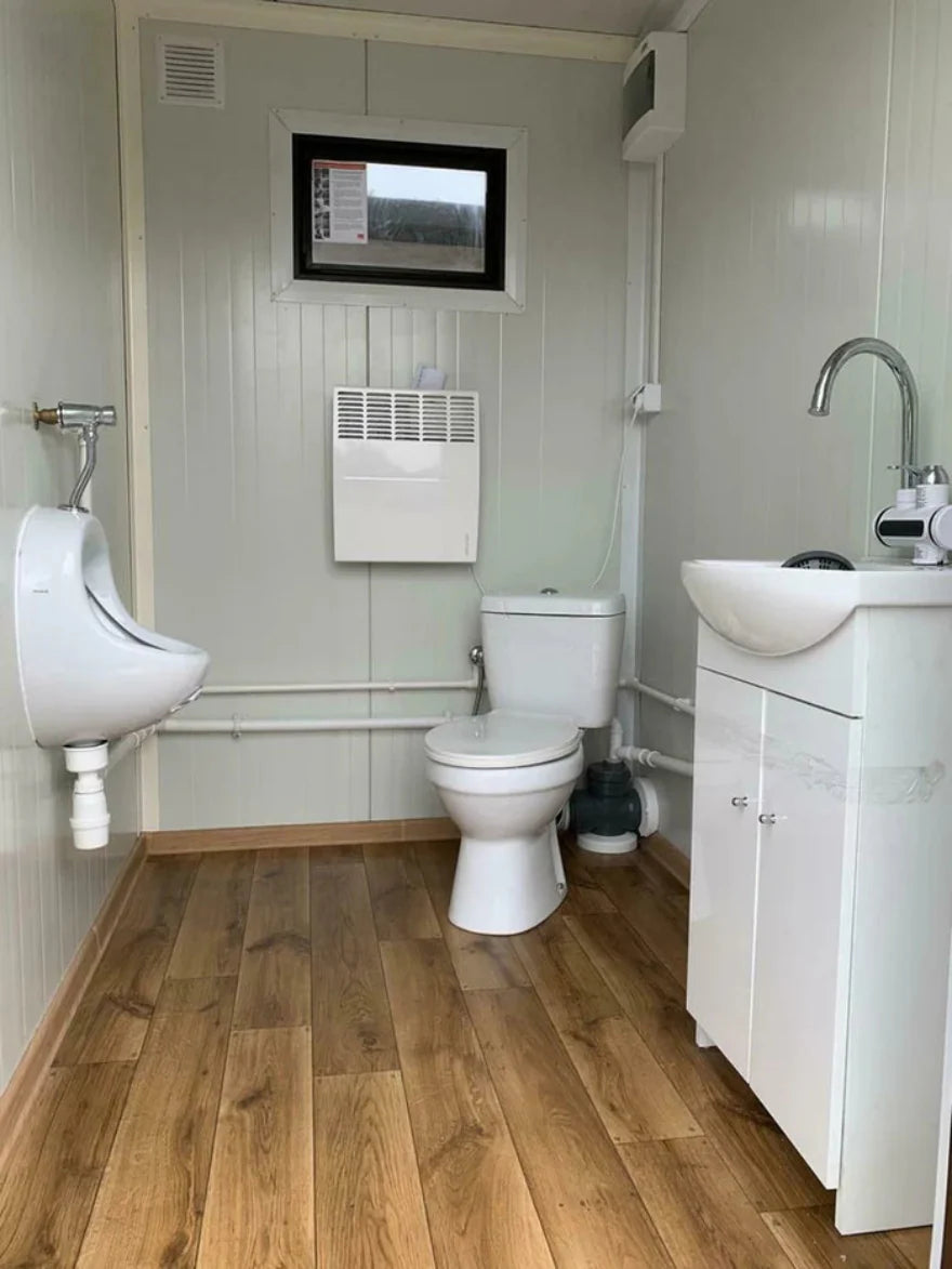 Doppelter Sanitärcontainer mit Abwassertank – WC-Container mit integriertem Fäkalientank – Image 13