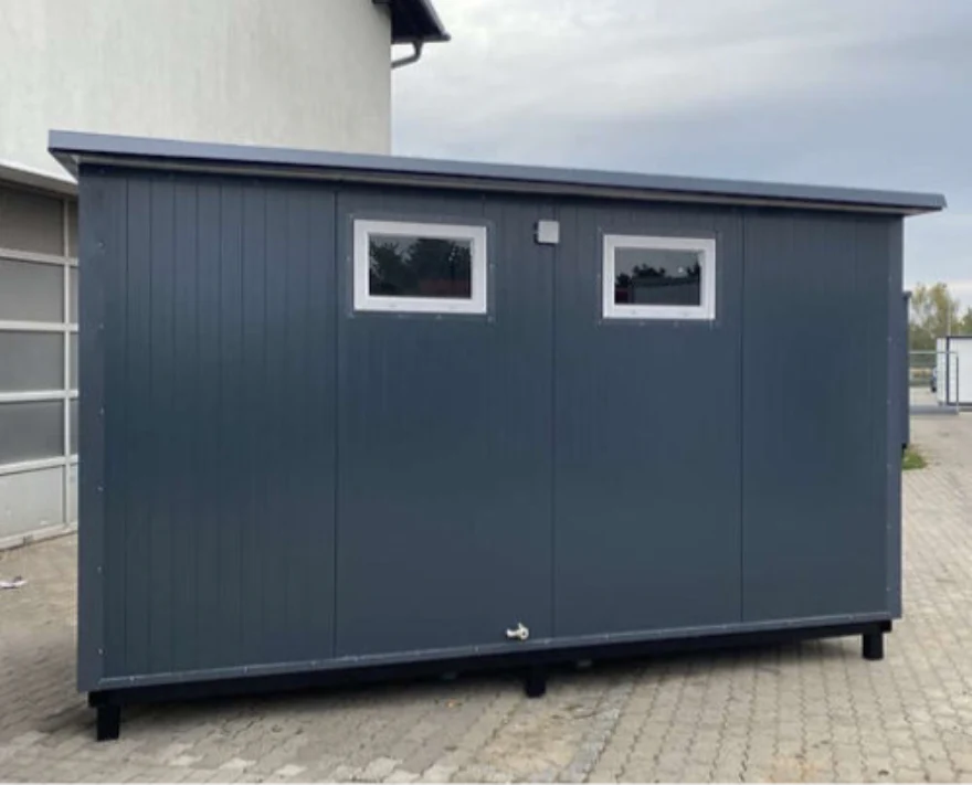 Sanitärcontainer 4 x 2 m mit Dusche und Doppel-WC – komplett ausgestatteter WC-Duschcontainer – Image 3