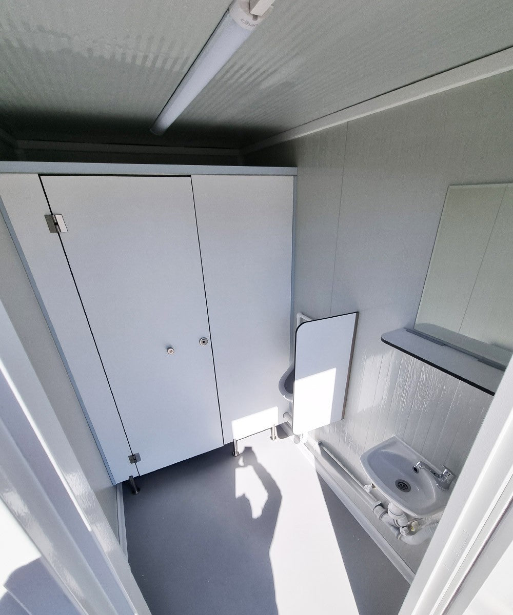 3 m PREMIUM Toilettencontainer – Doppelkabine für Damen und Herren – Image 4