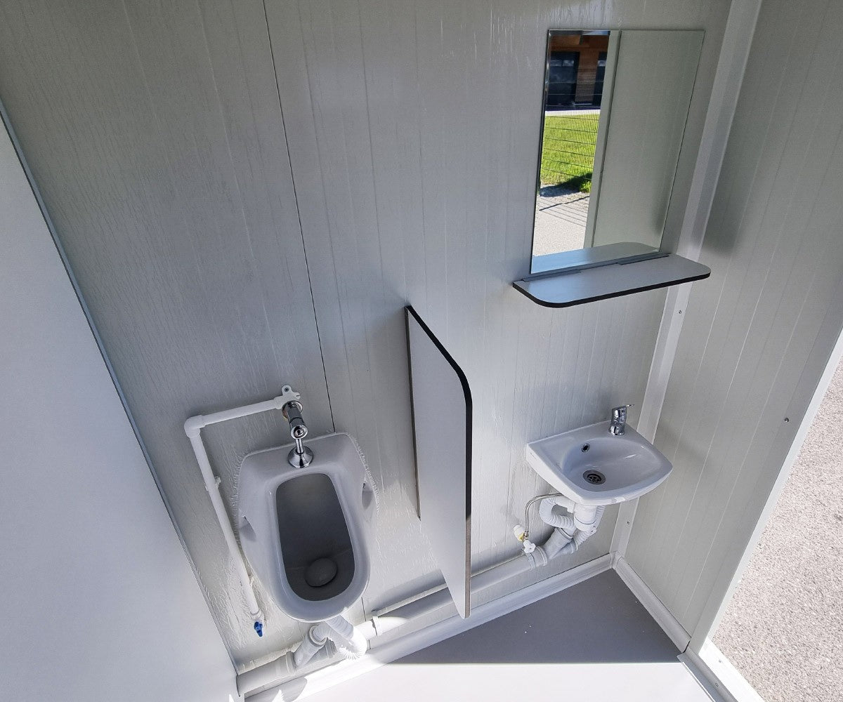 3 m PREMIUM Toilettencontainer – Doppelkabine für Damen und Herren – Image 9