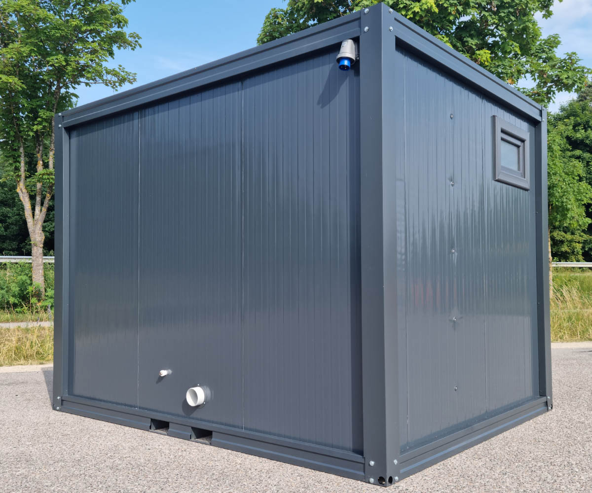 3 m PREMIUM Toilettencontainer – Doppelkabine für Damen und Herren – Image 3
